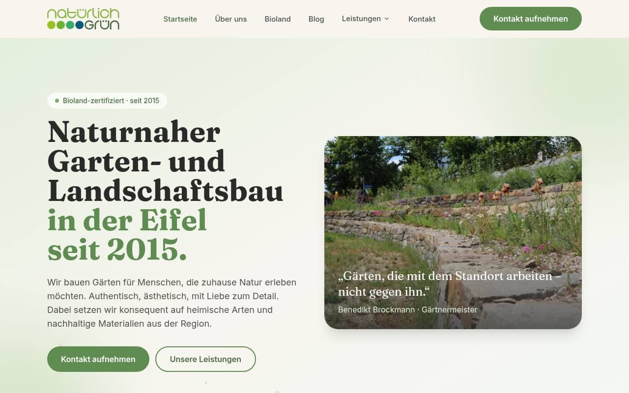 Natürlich Grün – Garden & landscaping